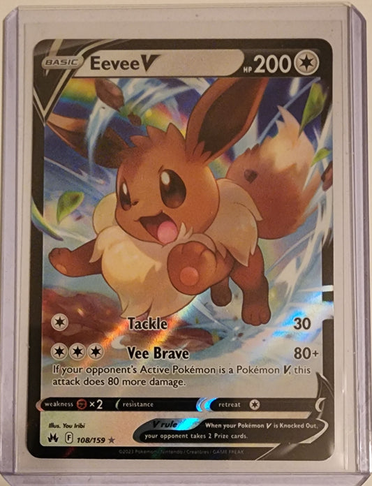 2023 Eevee V Ultra Rare Holo Crown Zenith
