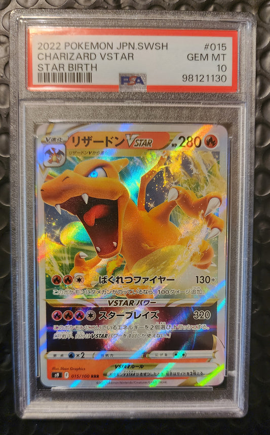 2022 Pokemon Charizard JPN VSTAR #015 PSA 10