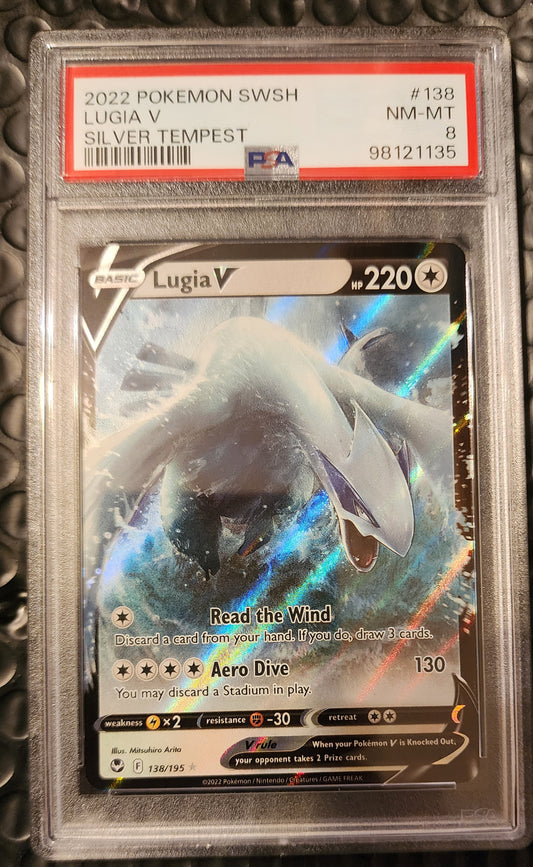 2022 Pokemon Lugia V Silver Tempest #138 PSA 8