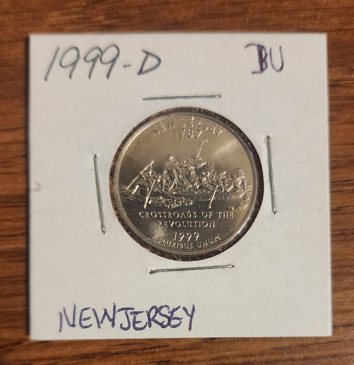 1999-D Washington New Jersey Quarter in BU condition