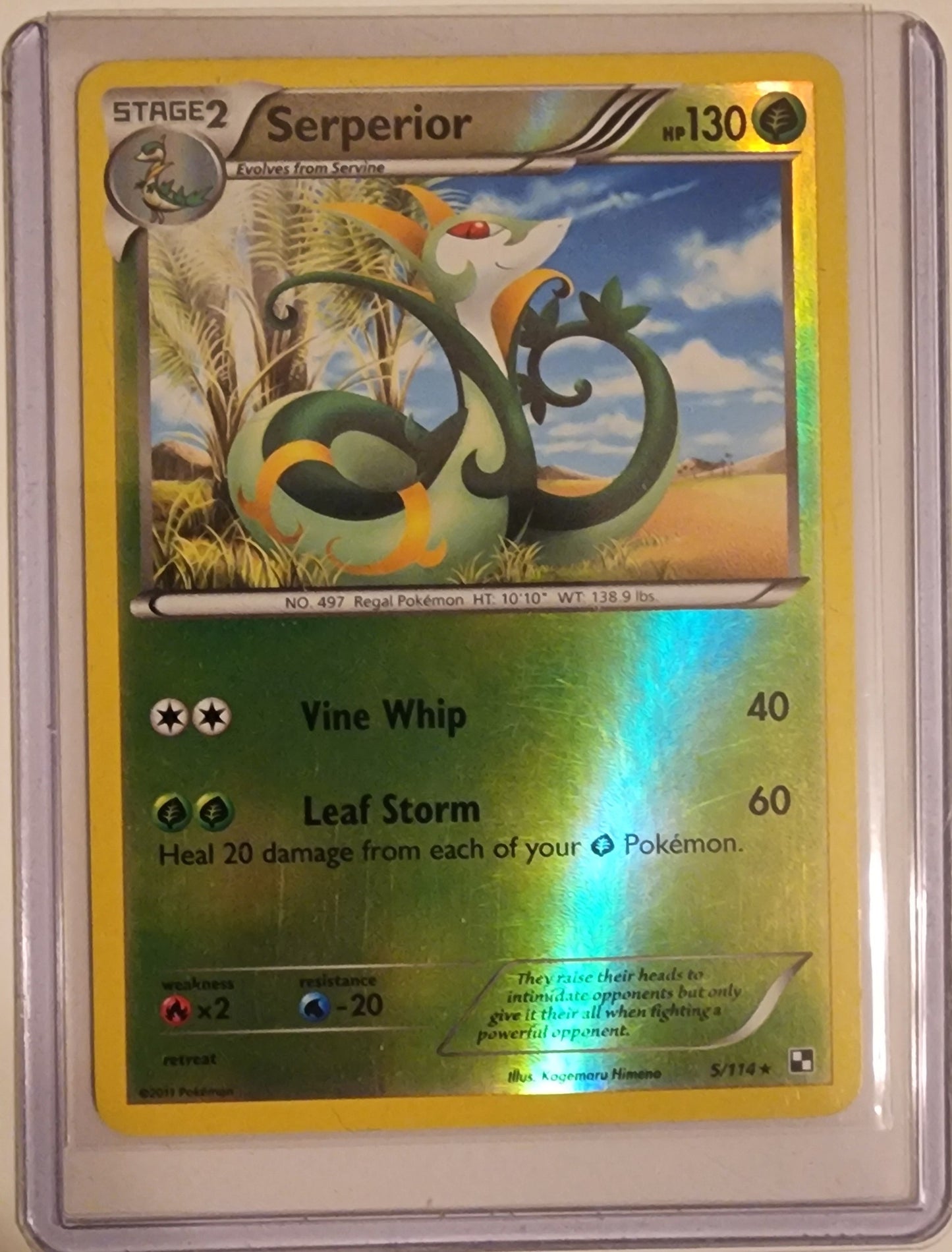 2011 Serperior Rare Reverse Holo Black White set LP